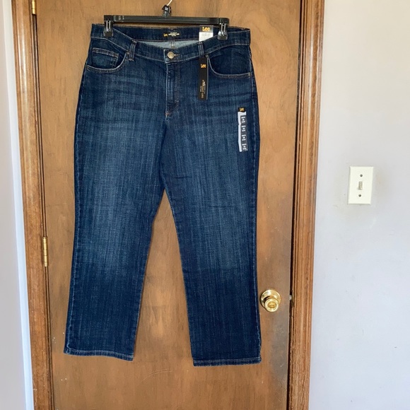 Lee Denim - Lee jean midrise relaxed fit straight leg jean 16 short